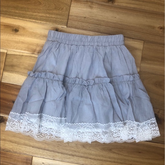 dusty blue skirt - Picture 2 of 4